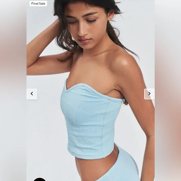 Frankie’s Bikinis Rodeo Strapless Top- Sz Medium - Picture 2 of 6